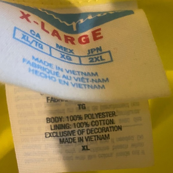 Champion neon yellow snap collared wind breaker - Picture 7 of 8
